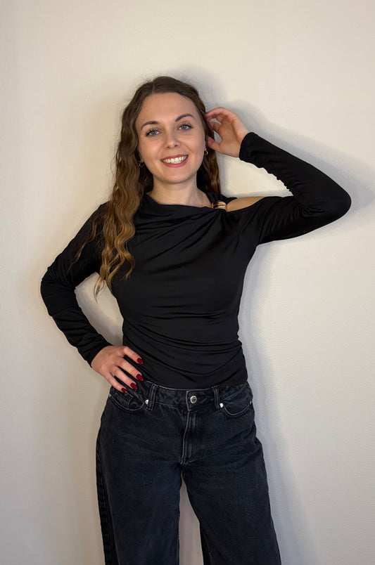 Top asymétrique épaule dénudée