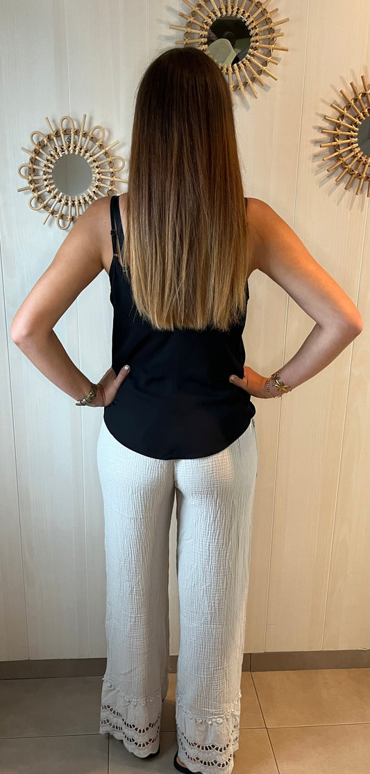 Pantalon gaze de coton