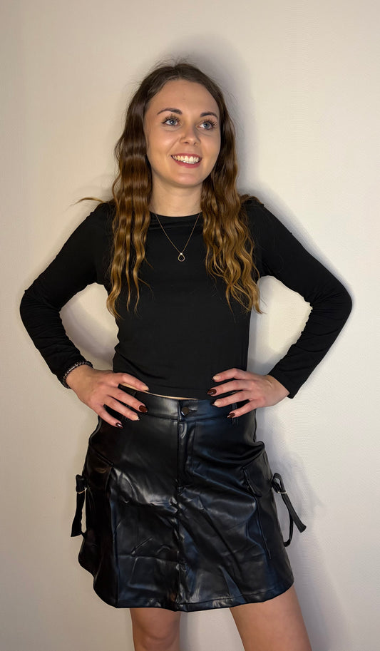 Jupe Short Cargo Noir