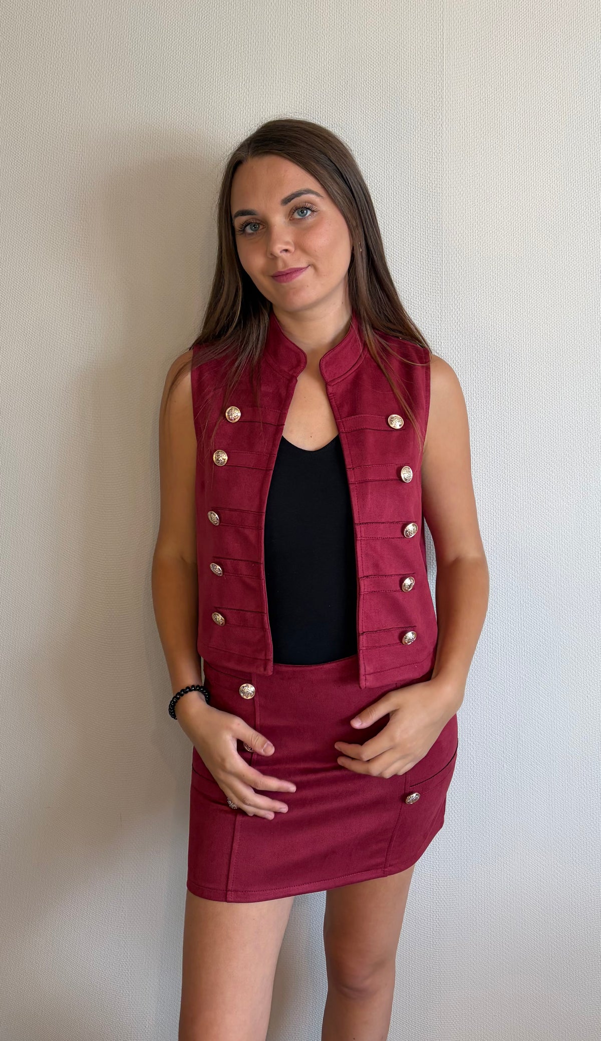 Ensemble officier bordeaux