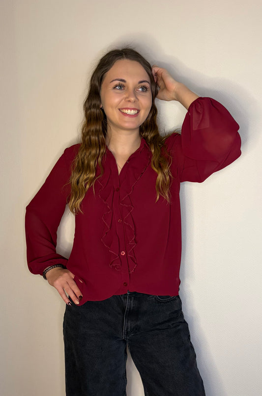 Chemise bordeaux