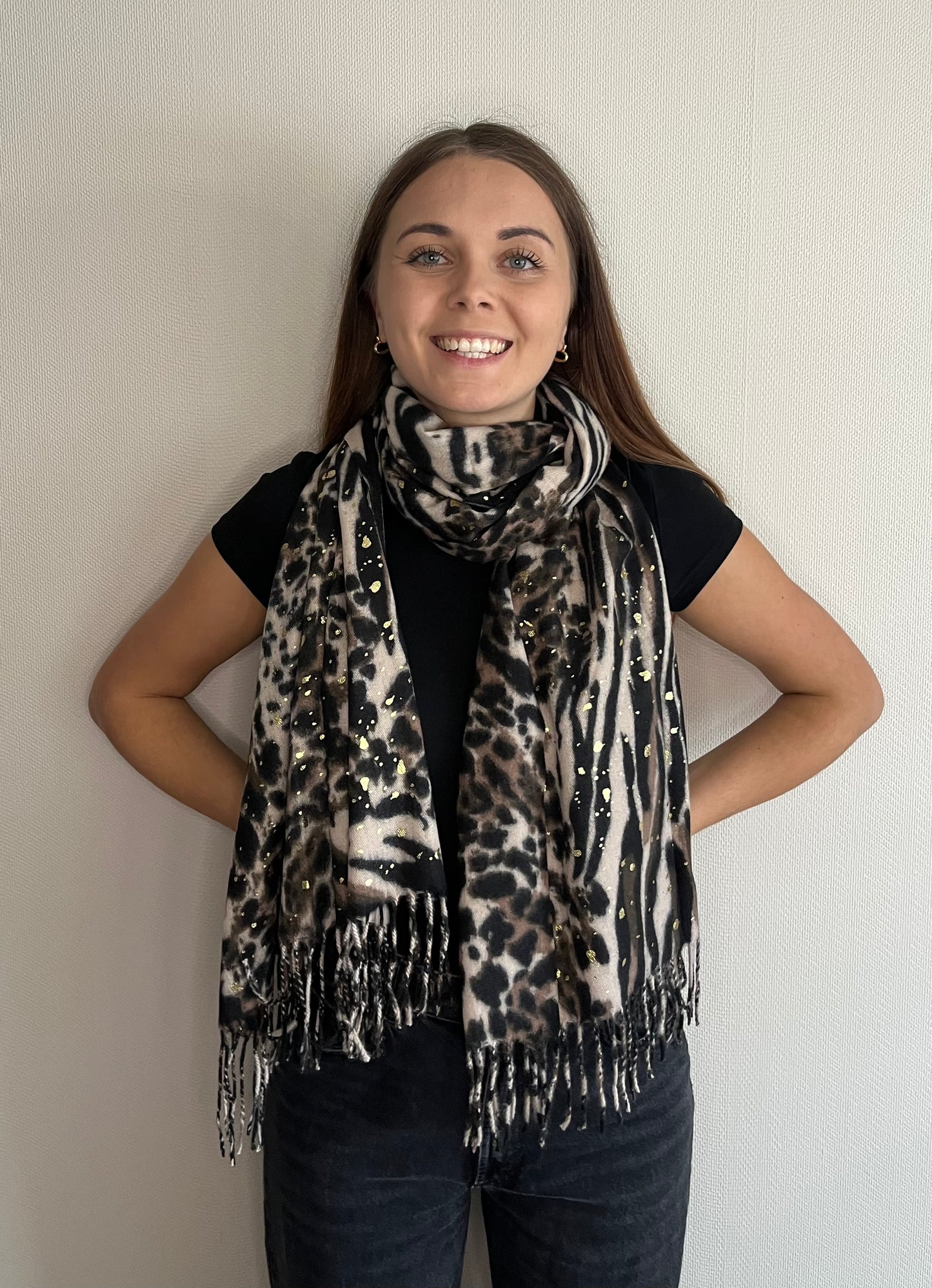 Écharpe imprimée leopard