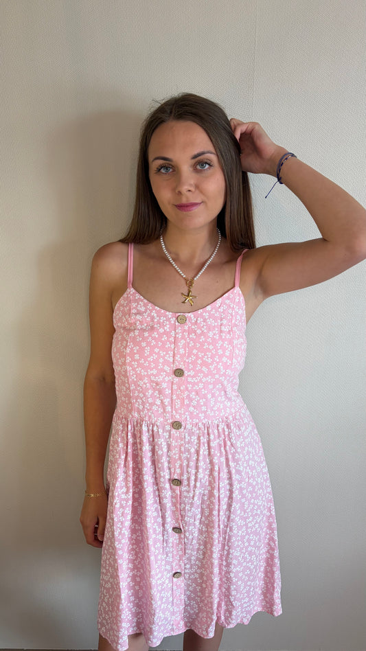 Robe rose à motif