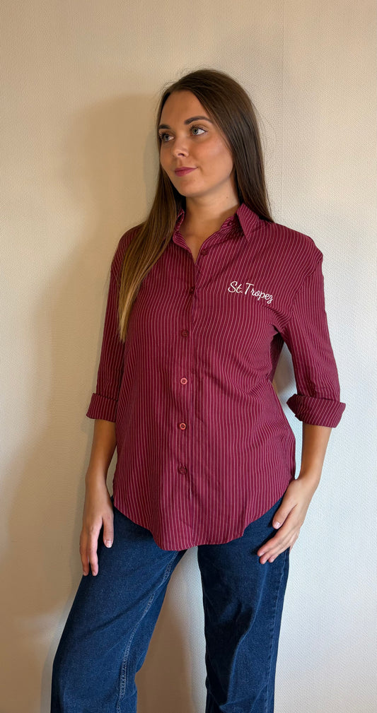 Chemise oversize rayé
