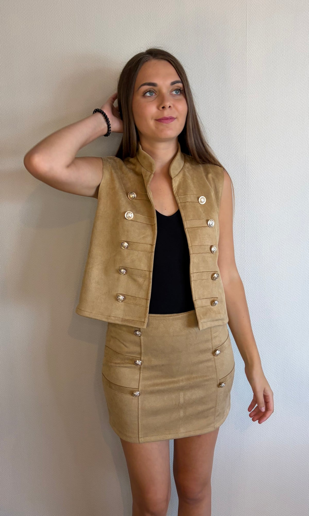 Ensemble officier camel