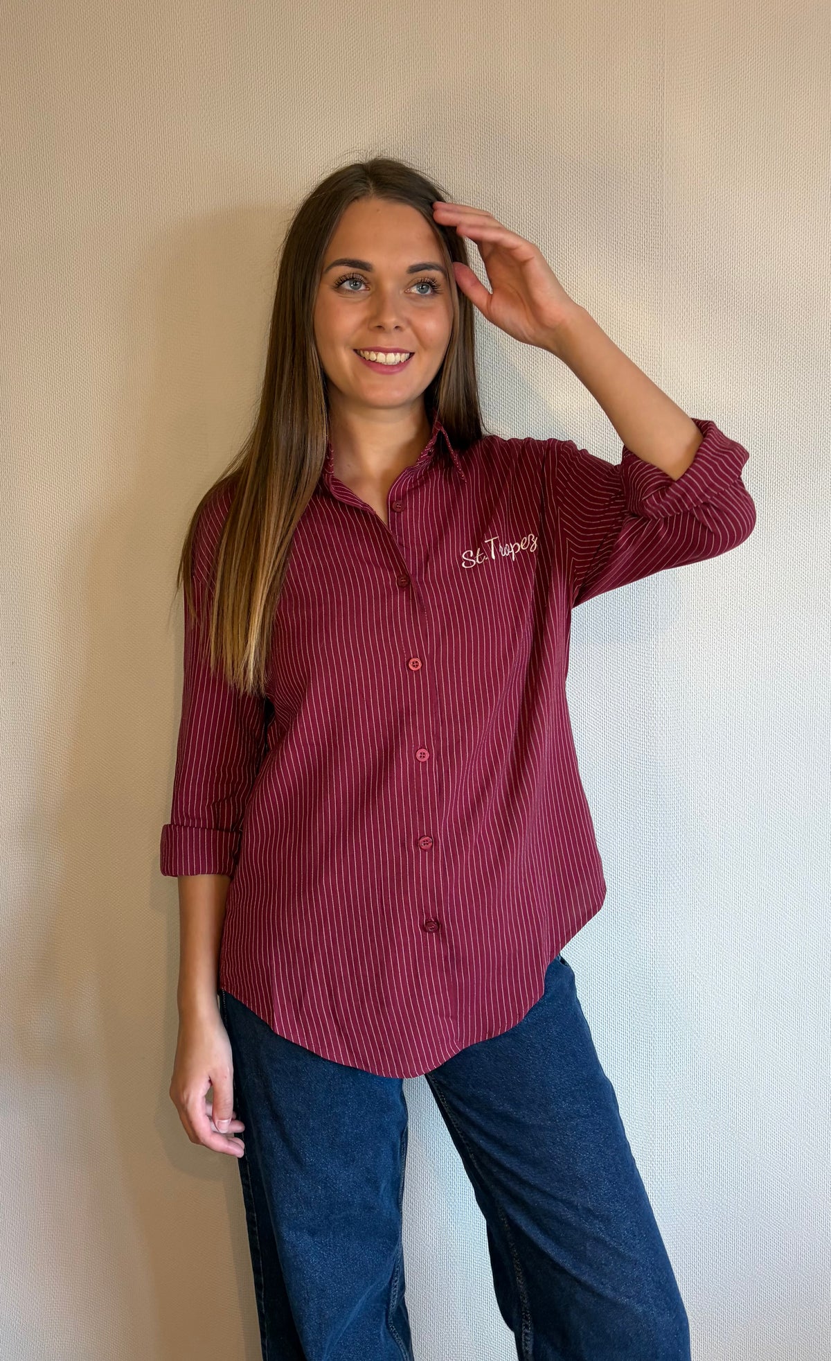 Chemise oversize rayé