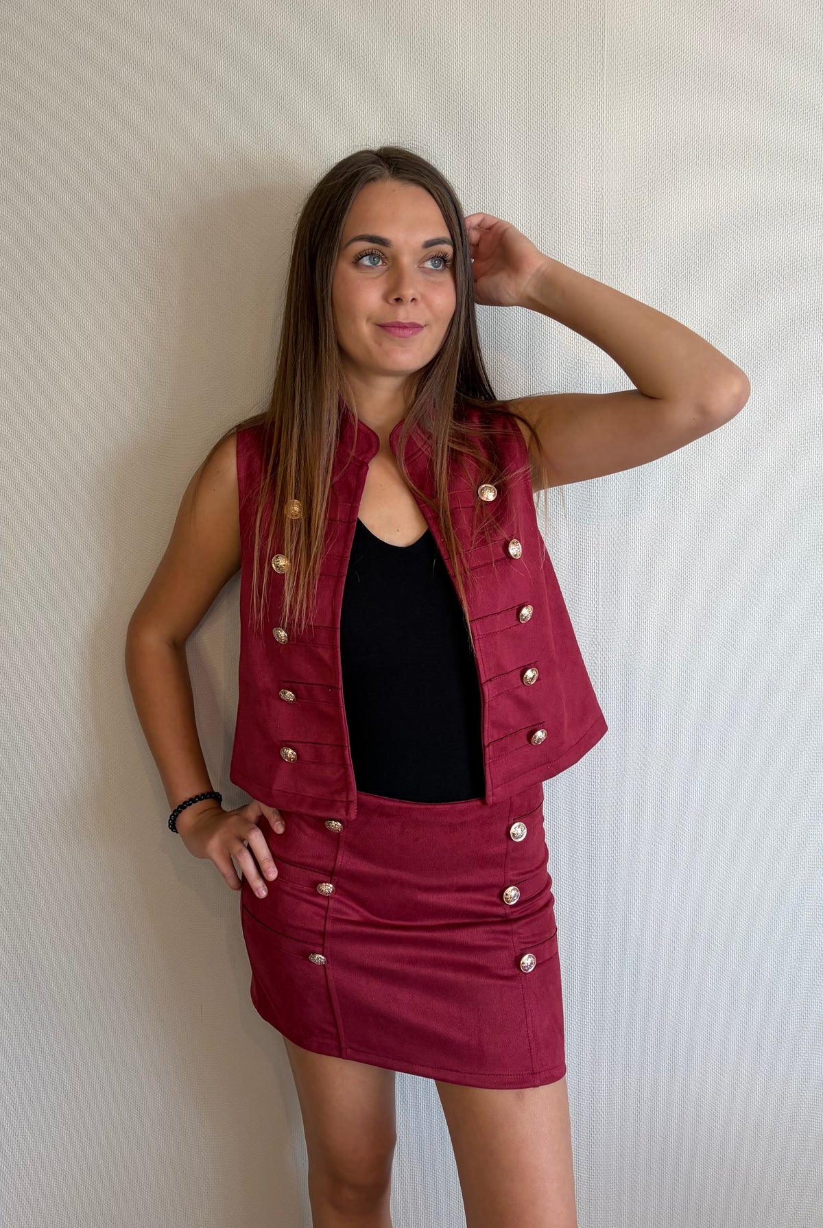 Ensemble officier bordeaux