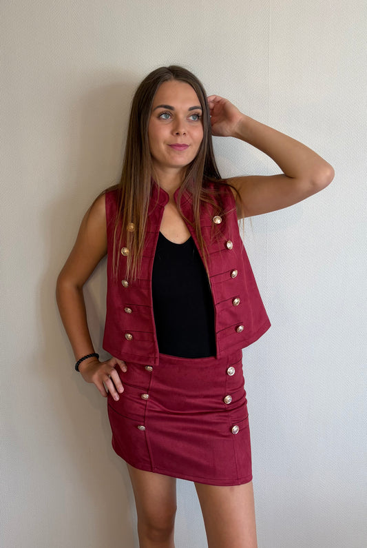 Ensemble officier bordeaux