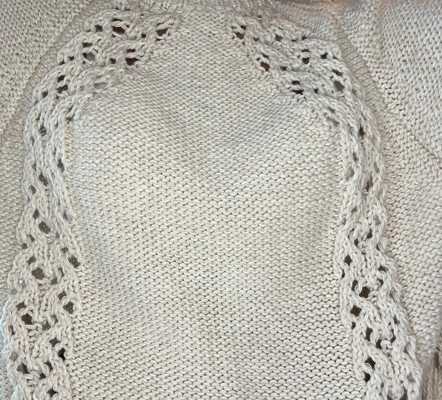 Pull maille manches courtes