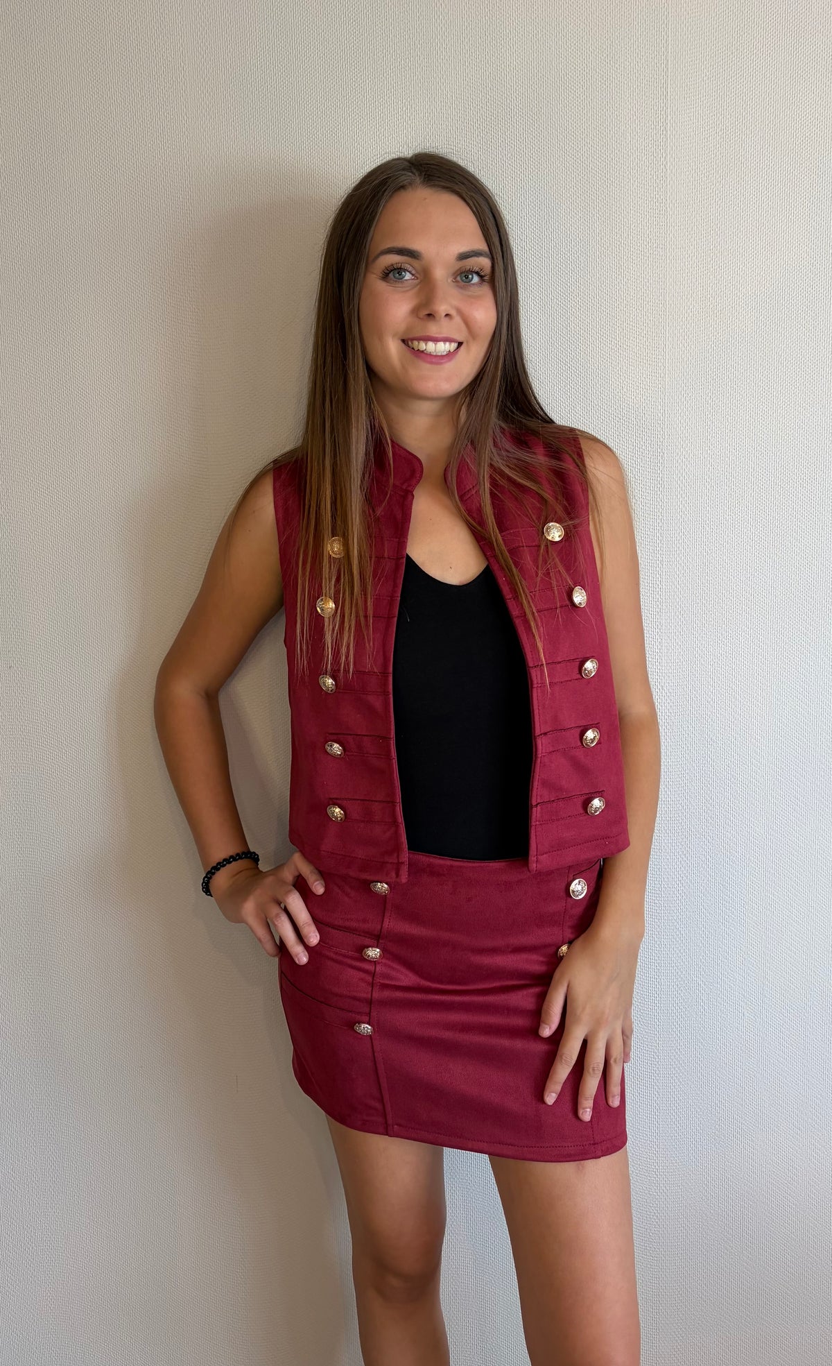 Ensemble officier bordeaux