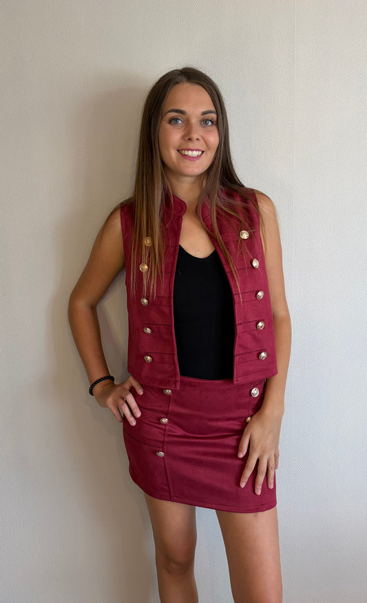 Ensemble officier bordeaux