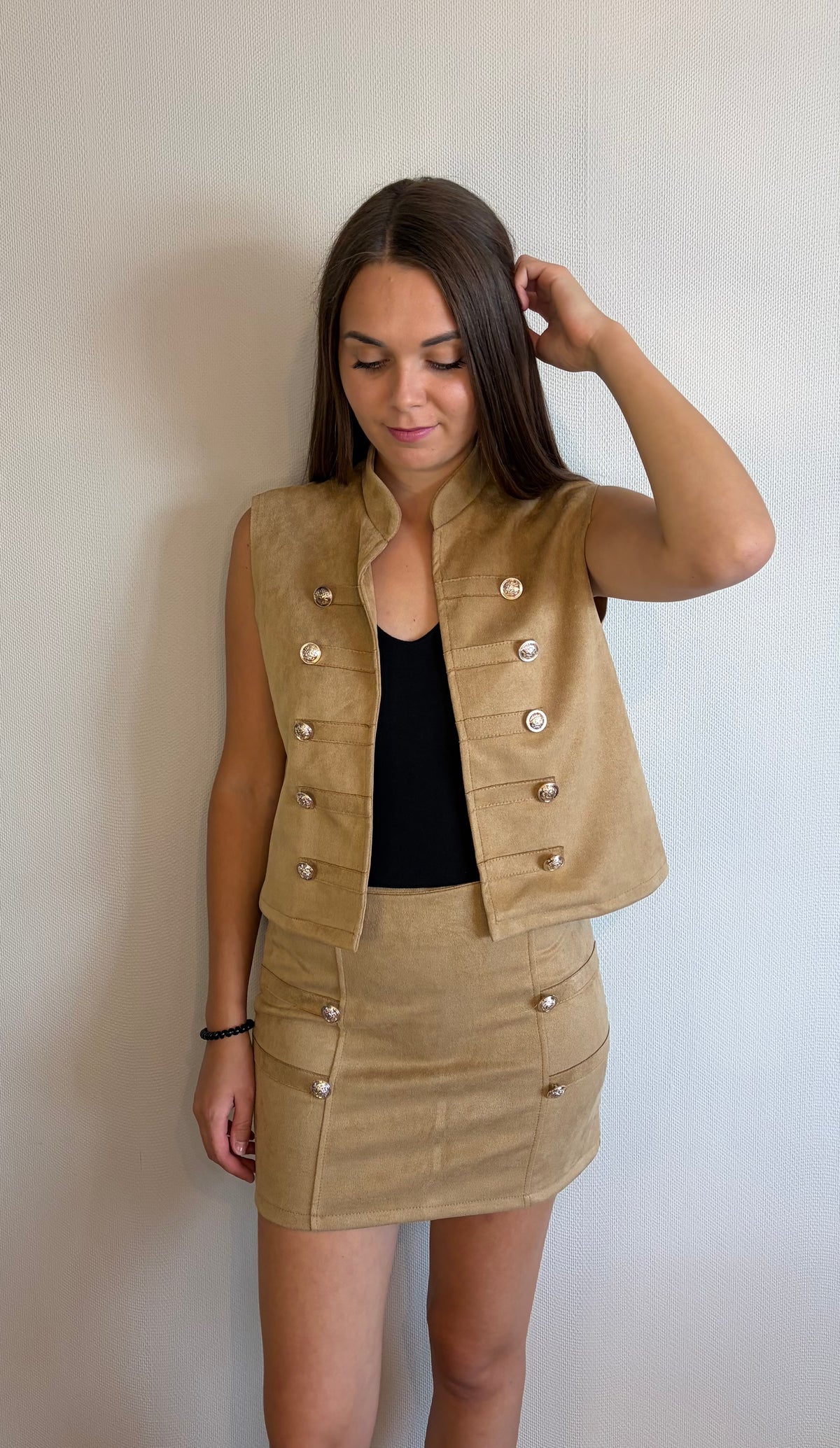 Ensemble officier camel