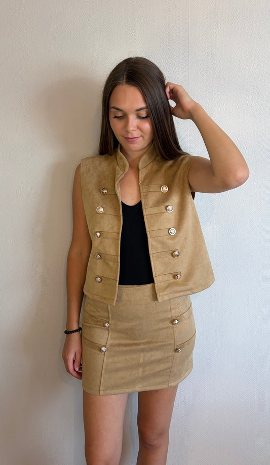 Ensemble officier camel