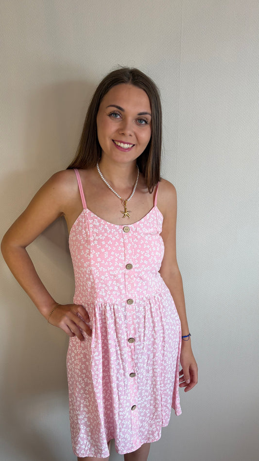 Robe rose à motif