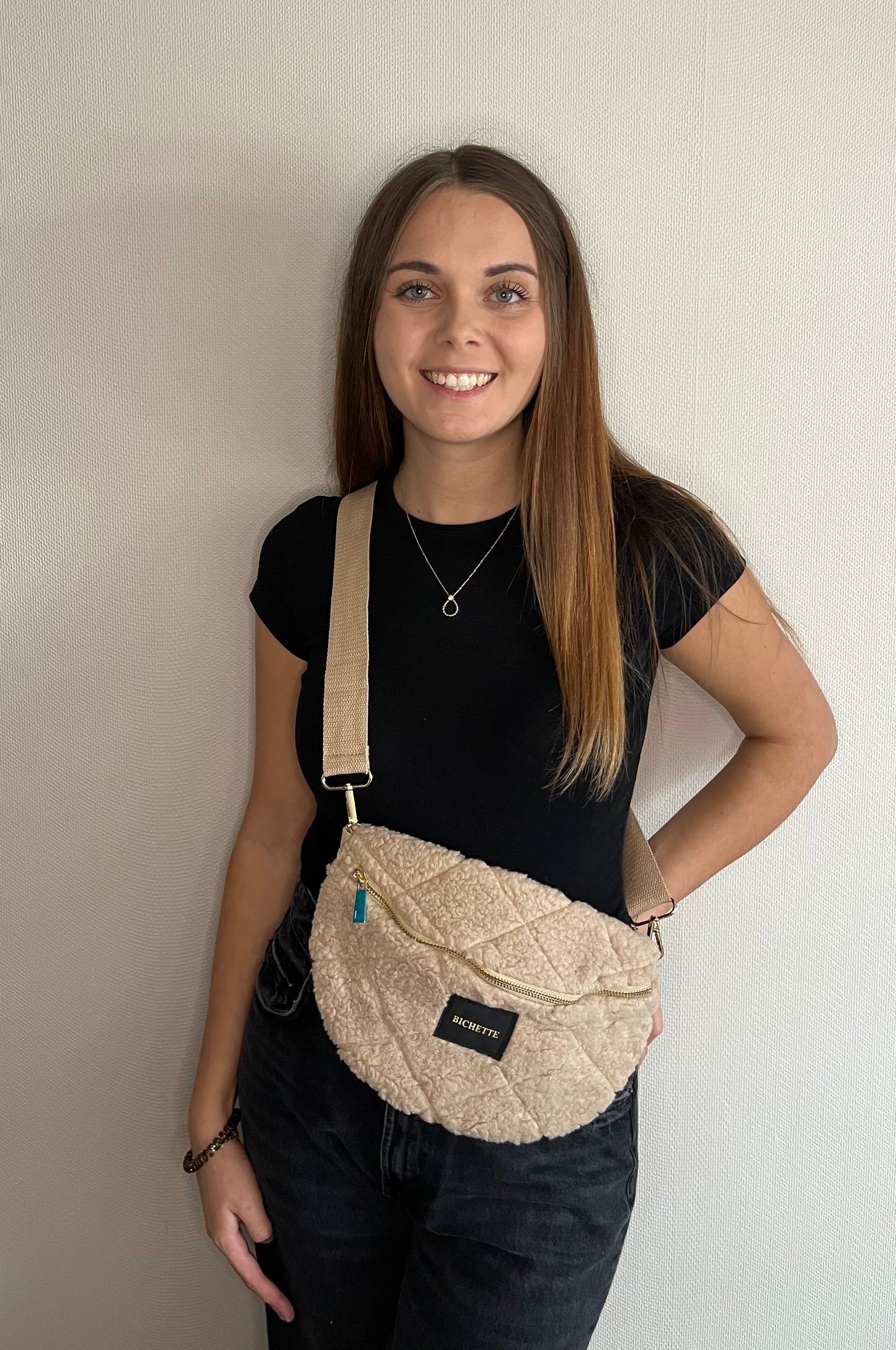 Sac banane bichette champagne