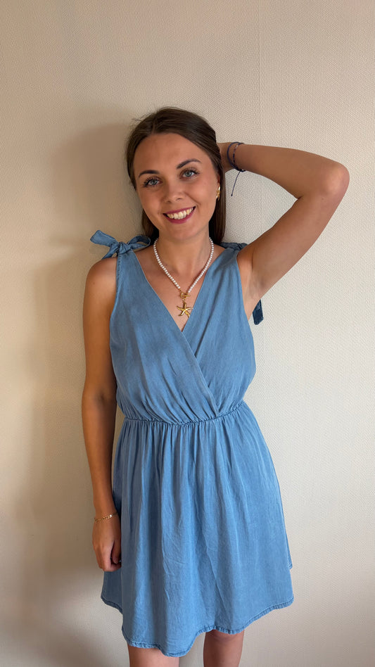 Robe fluide effet jean