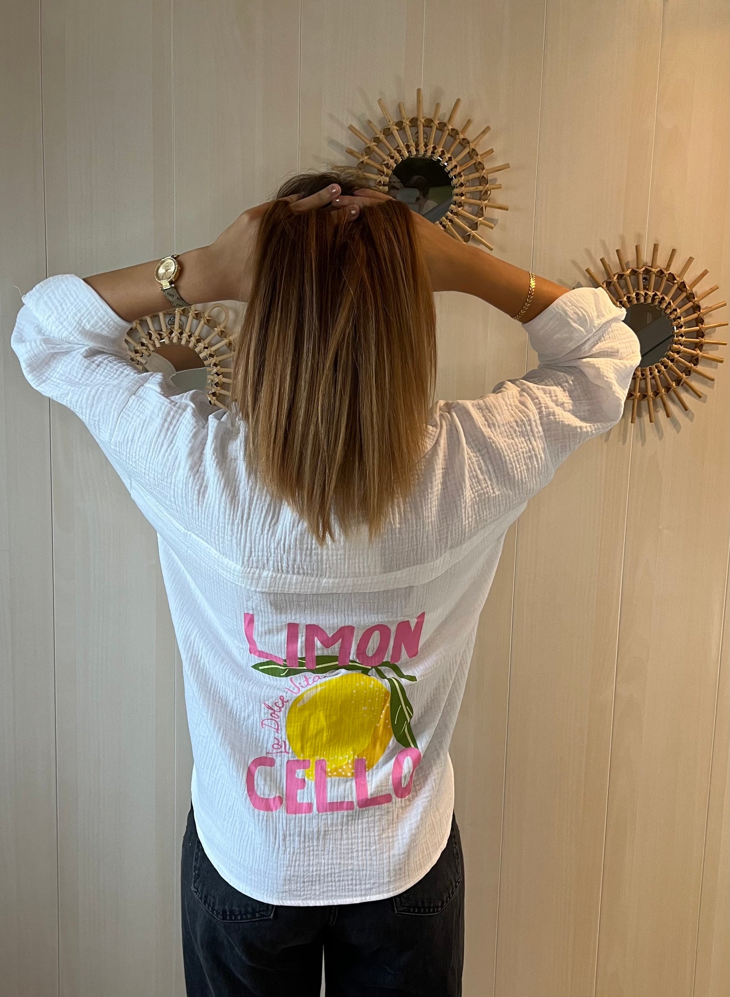 Chemise gaze de coton Limoncello