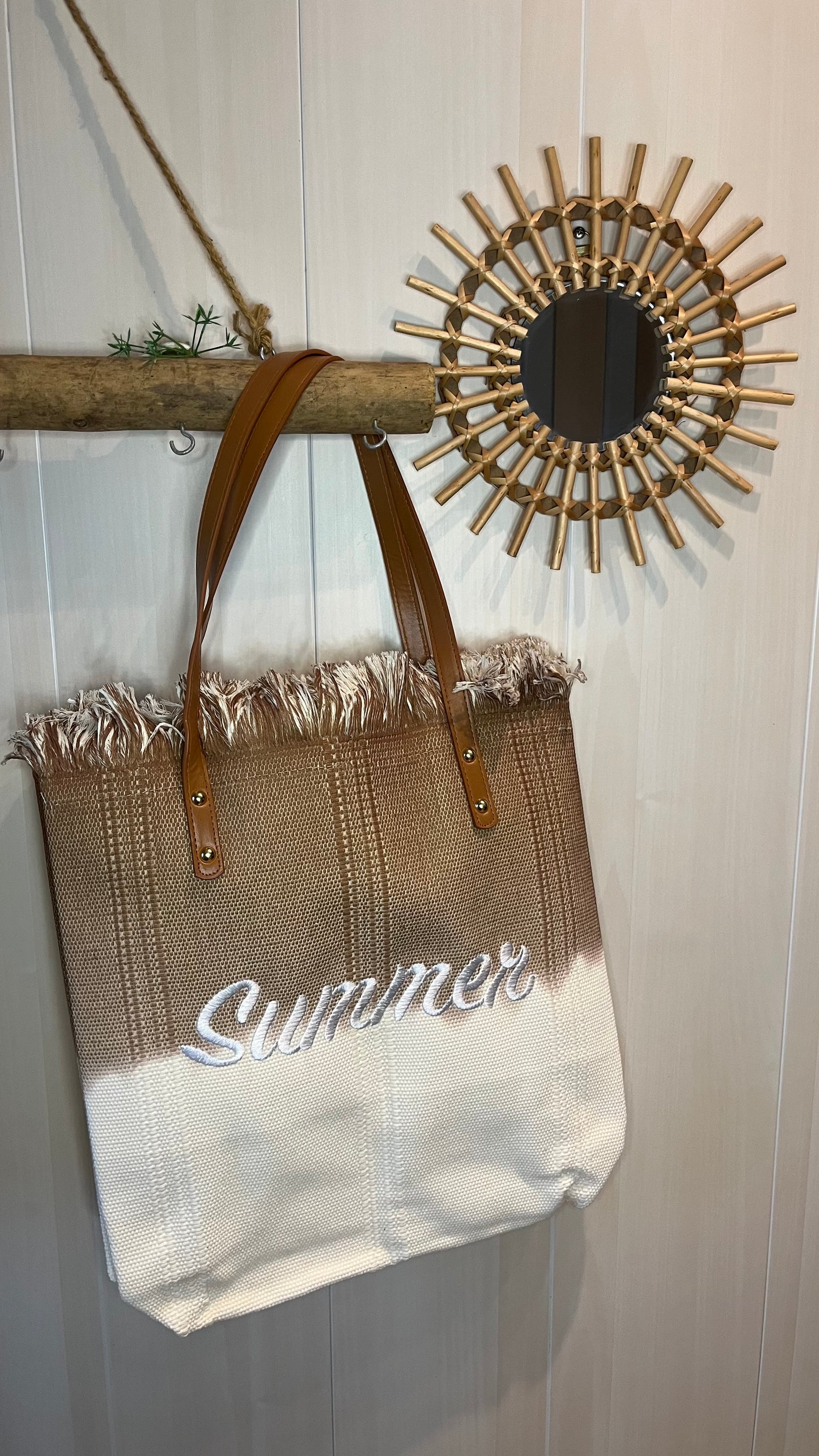 Sac cabas coton tissé dégradé